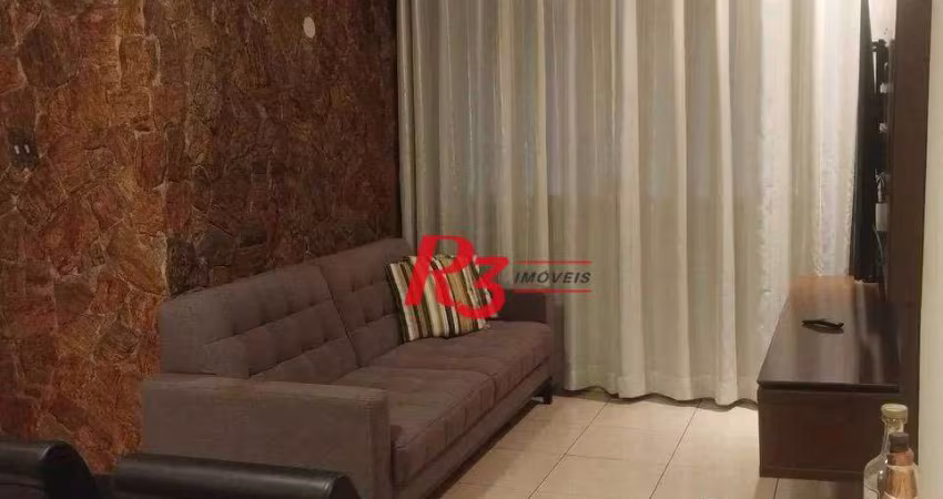 Apartamento com 2 dormitórios à venda, 63 m² por R$ 350.000,00 - Macuco - Santos/SP