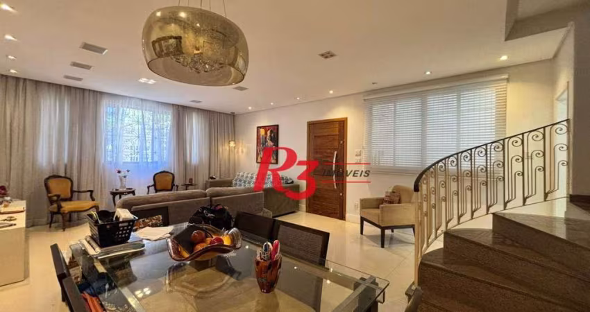 Sobrado com 3 dormitórios à venda, 187 m² por R$ 2.100.000,00 - Ponta da Praia - Santos/SP