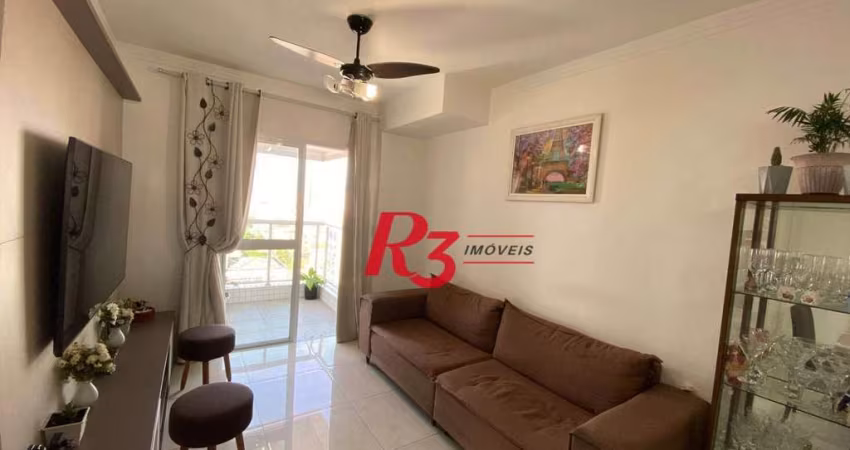 Apartamento com 2 dormitórios à venda, 72 m² por R$ 795.000,00 - Embaré - Santos/SP