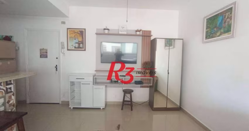 Kitnet, 36 m² - venda por R$ 330.000,00 ou aluguel por R$ 3.000,00/mês - Gonzaga - Santos/SP