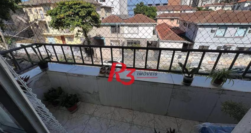 Apartamento com 2 dormitórios à venda, 85 m² por R$ 370.000,00 - Aparecida - Santos/SP