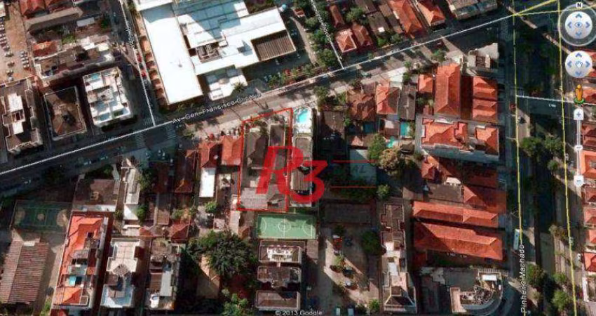 Terreno à venda, 1364 m² por R$ 13.650.000,00 - José Menino - Santos/SP