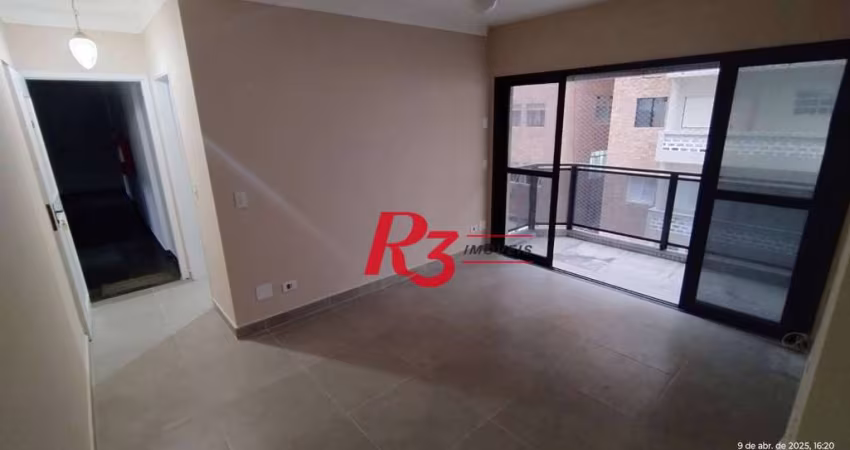 Apartamento com 1 dormitório à venda, 58 m² por R$ 510.000,00 - Boqueirão - Santos/SP