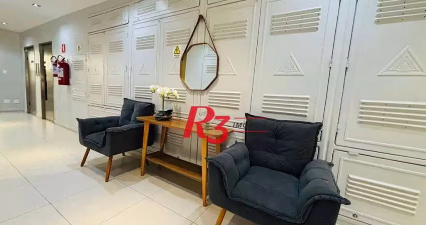 Studio com 1 dormitório à venda, 32 m² por R$ 295.000,00 - Embaré - Santos/SP