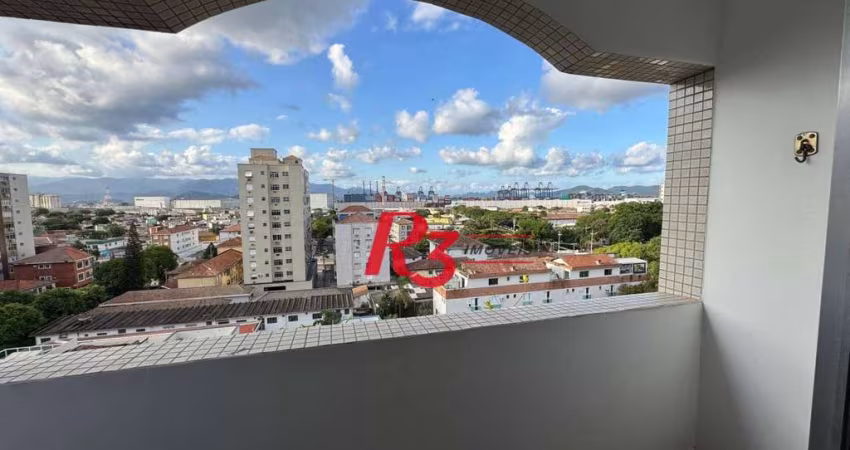Apartamento com 3 dormitórios para alugar, 112 m² por R$ 4.250,00/mês - Embaré - Santos/SP