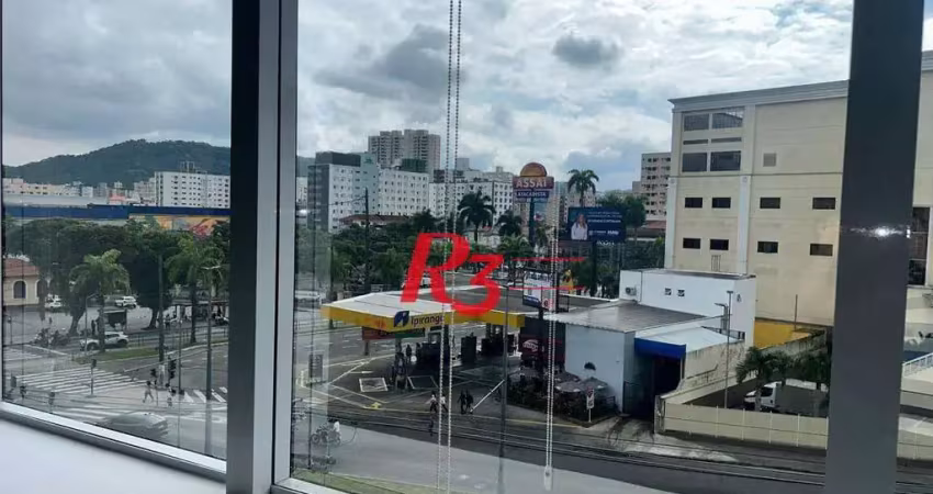 Sala para alugar, 148 m² por R$ 15.429,64/mês - Gonzaga - Santos/SP