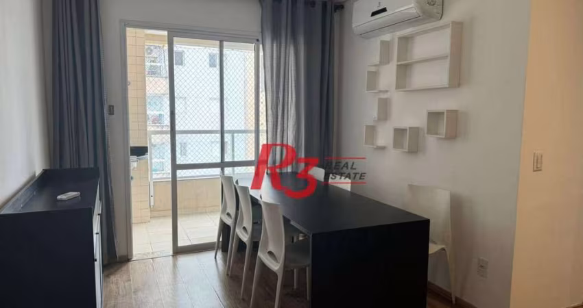 Apartamento com 3 dormitórios à venda, 77 m² por R$ 650.000,00 - Ponta da Praia - Santos/SP