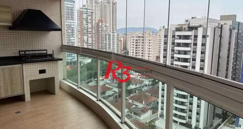 Apartamento com 3 quartos à venda, 124 m² por r$ 1.700.000 - boqueirão - santos/sp