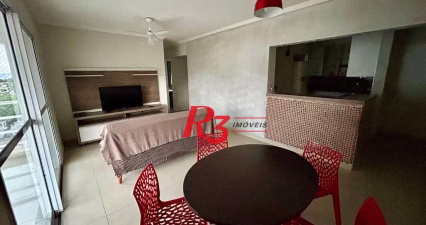 Apartamento com 3 dormitórios para alugar, 96 m² por R$ 7.000,00/mês - Vila Belmiro - Santos/SP