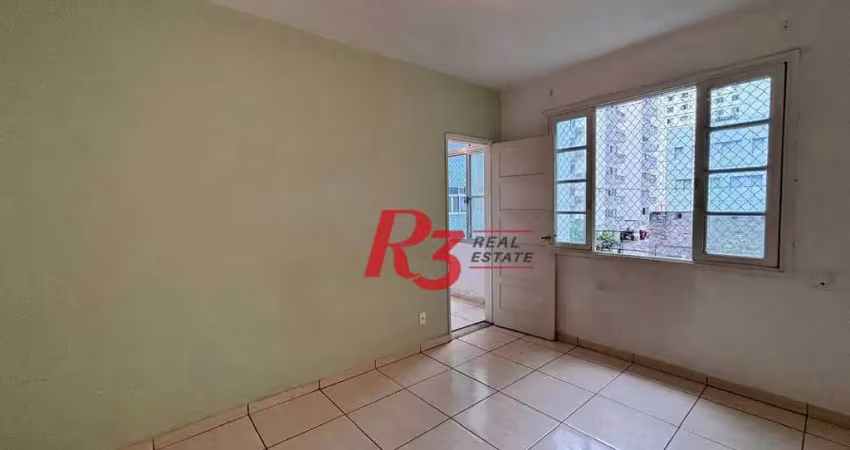 Apartamento com 1 dormitório para alugar, 65 m² por R$ 3.100,02 - José Menino - Santos/SP