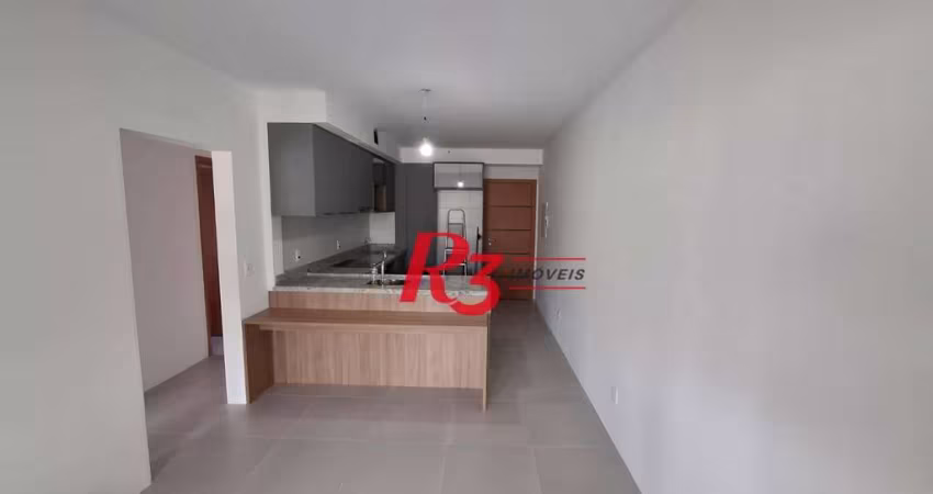 Apartamento com 2 dormitórios para alugar, 65 m² por R$ 6.300/mês - Vila Rica - Santos/SP