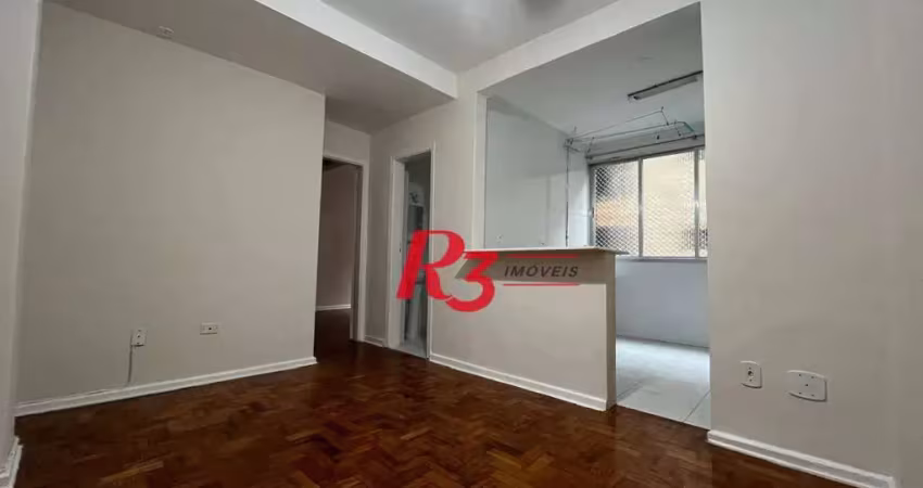 Apartamento com 1 dormitório à venda, 45 m² por R$ 375.000,00 - Gonzaga - Santos/SP