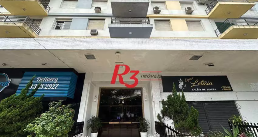 Apartamento com 2 dormitórios para alugar, 90 m² por R$ 4.500,00/mês - Boqueirão - Santos/SP