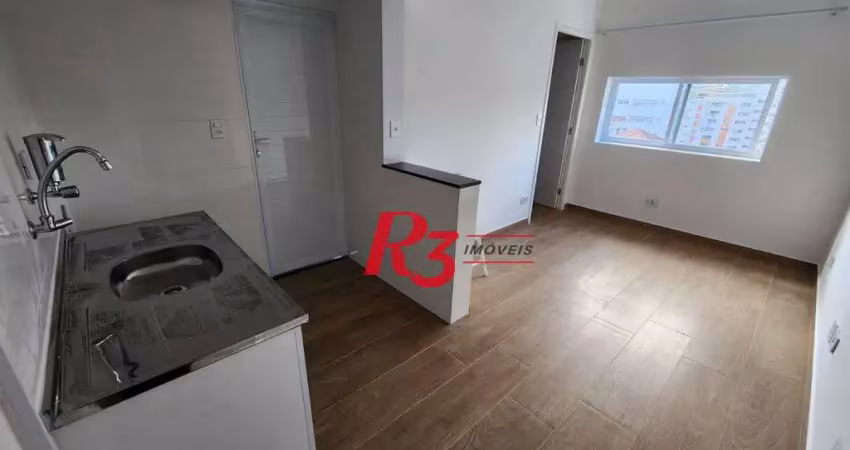 Studio à venda, 39 m² por r$ 395.000,00 - gonzaga - santos/sp