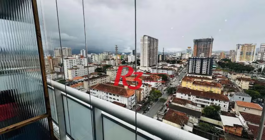 Sala à venda, 68 m² por r$ 580.000,00 - encruzilhada - santos/sp