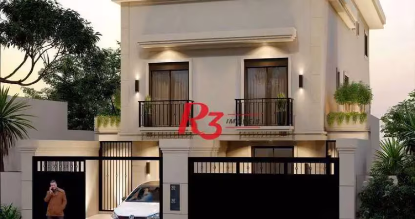 Sobrado triplex à venda/lançamento no boqueirão - santos/sp