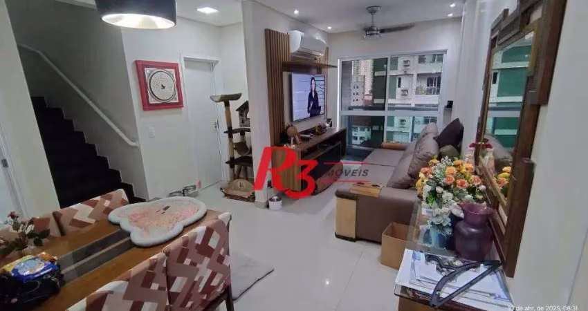 Cobertura com 2 dormitórios à venda, 109 m² por R$ 945.000,00 - Marapé - Santos/SP