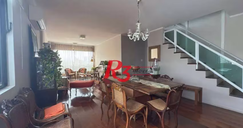 Cobertura com 4 dormitórios à venda, 255 m² por R$ 1.900.000,00 - Boqueirão - Santos/SP