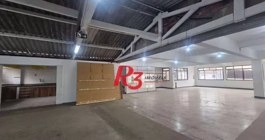 Sala para alugar, 300 m² por r$ 4.000,00/mês - vila belmiro - santos/sp