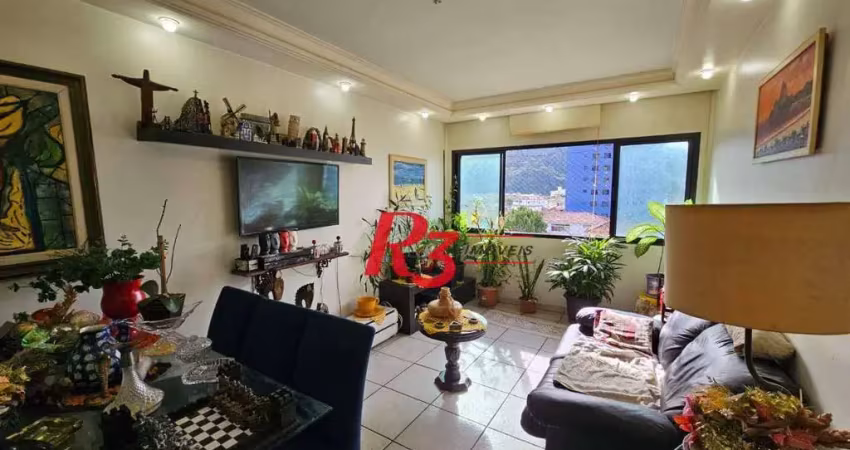 Apartamento com 2 dormitórios à venda, 100 m² por R$ 620.000,00 - Campo Grande - Santos/SP