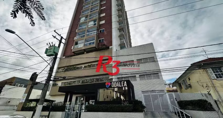 Apartamento com 2 dormitórios à venda, 85 m² por r$ 950.000,00 - marapé - santos/sp