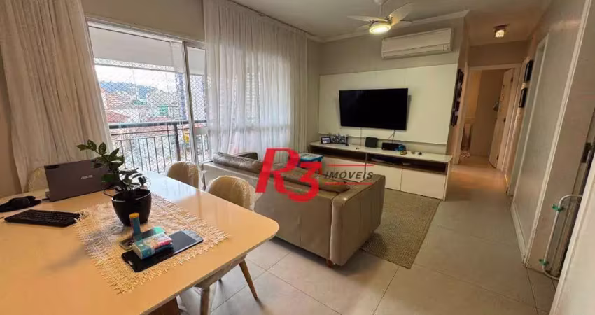 Apartamento garden à venda, 180 m² por r$ 1.090.000,00 - gonzaga - santos/sp