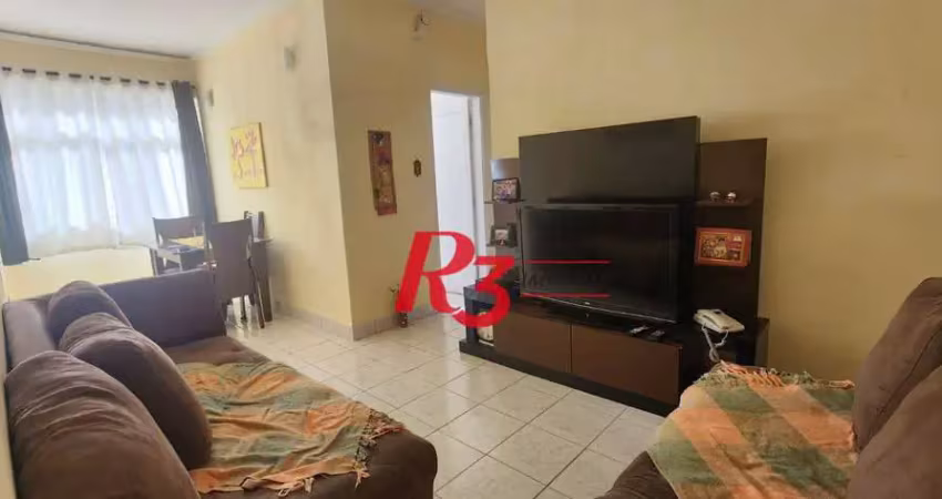 Apartamento com 2 dormitórios à venda, 65 m² por r$ 320.000,00 - aparecida - santos/sp