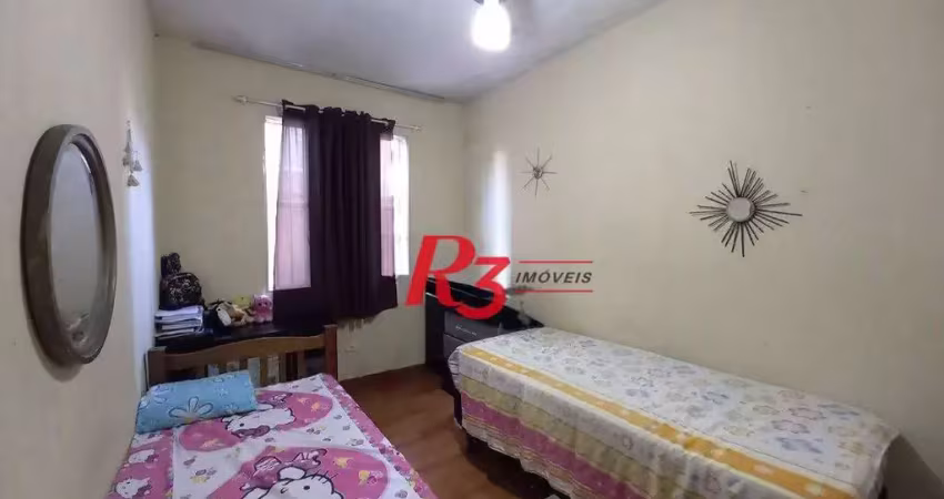Apartamento à venda, térreo com 2 quartos no campo grande - santos