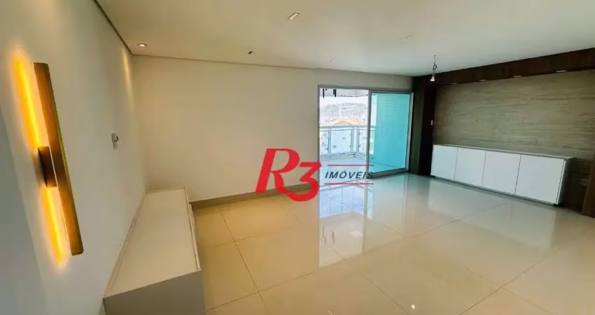 Apartamento com 3 dormitórios para alugar, 166 m² por r$ 18.400,00/mês - ponta da praia - santos/sp