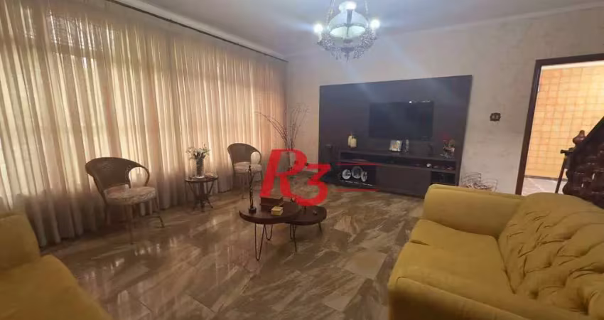 Casa com 5 dormitórios para alugar, 254 m² por r$ 15.850,00/mês - ponta da praia - santos/sp