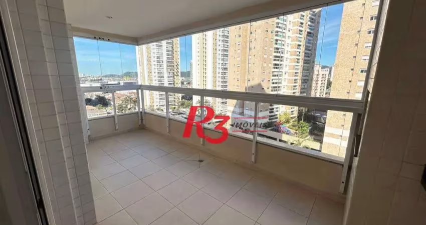 Apartamento com 3 dormitórios para alugar, 92 m² por r$ 5.300,00/mês - ponta da praia - santos/sp