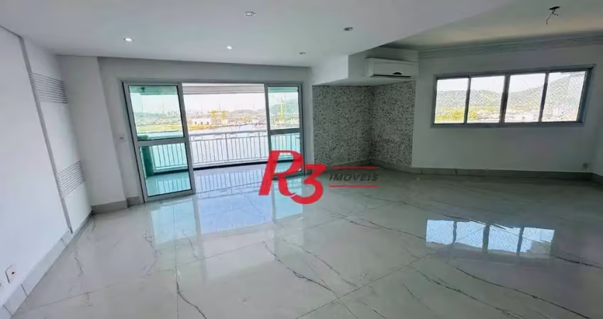 Apartamento com 3 dormitórios, 199 m² - venda por r$ 2.750.000,00 ou aluguel por r$ 18.200,00/mês - ponta da praia - santos/sp