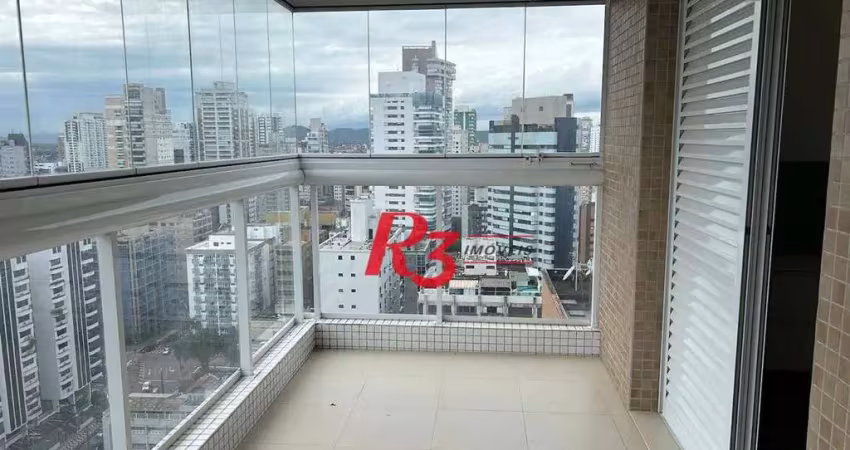 Apartamento com 3 suítes à venda, 207 m² por r$ 3.500.000 - gonzaga - santos/sp