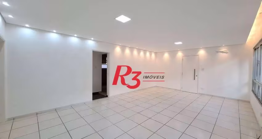 Apartamento com 3 dormitórios à venda, 139 m² por r$ 750.000,00 - gonzaga - santos/sp