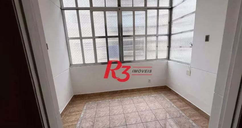 Apartamento com 2 dormitórios à venda, 91 m² por r$ 473.500,00 - boqueirão - santos/sp