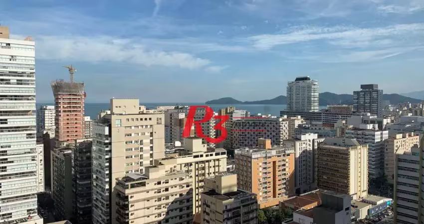 Apartamento para alugar, 180 m² por r$ 22.900,00/mês - gonzaga - santos/sp