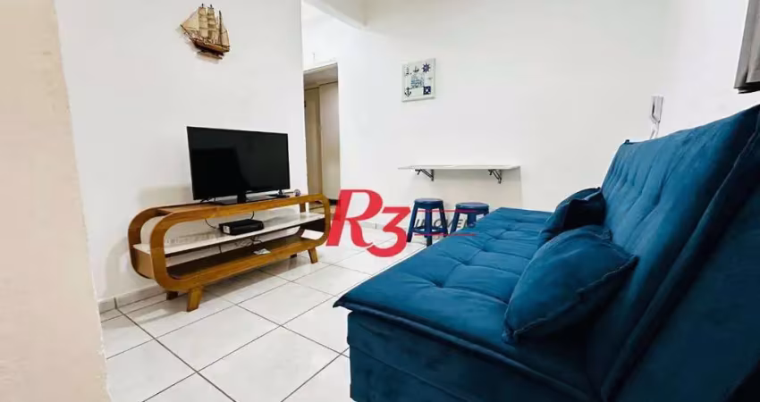Apartamento com 1 dormitório para alugar, 65 m² por r$ 3.157,00/mês - pompéia - santos/sp