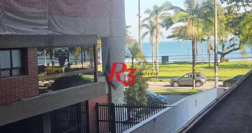 Apartamento com 3 dormitórios para alugar, 104 m² por r$ 5.000,00/mês - embaré - santos/sp