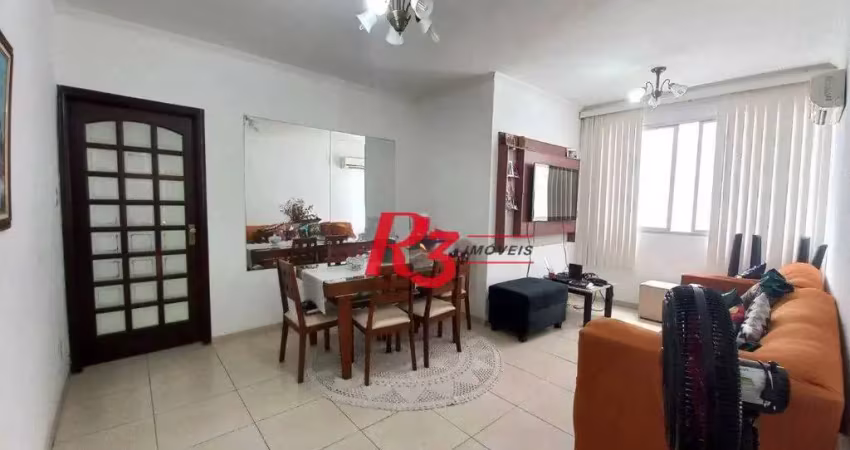 Apartamento à venda, 85 m² por r$ 550.000,00 - embaré - santos/sp