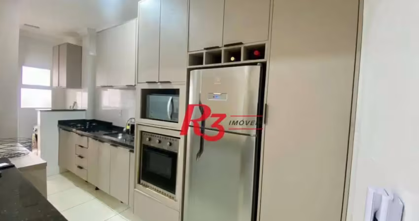 Apartamento com 2 dormitórios à venda, 73 m² por r$ 500.000,00 - aviação - praia grande/sp