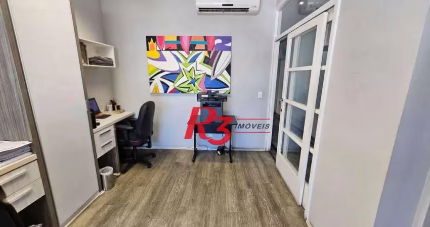 Andar corporativo à venda, 306 m² por r$ 1.300.000,00 - vila matias - santos/sp