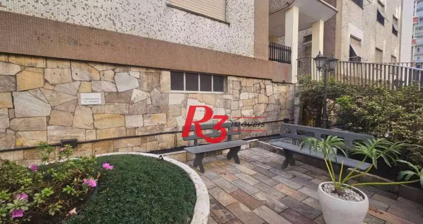Apartamento com 1 dormitório à venda, 38 m² por r$ 320.000,00 - boqueirão - santos/sp