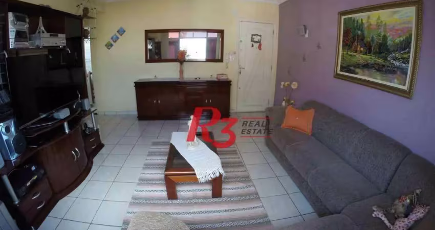 Apartamento com 2 dormitórios à venda, 107 m² por r$ 382.000,00 - macuco - santos/sp