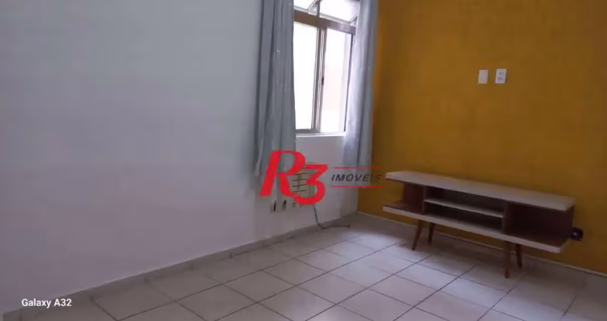 Apartamento com 1 dormitório à venda, 47 m² por r$ 430.000,00 - boqueirão - santos/sp