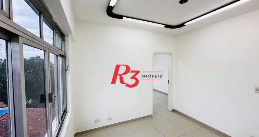 Sala para alugar, 70 m² por r$ 3.000,00/mês - boqueirão - santos/sp
