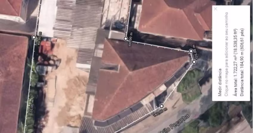 Terreno à venda, 1722 m² por r$ 8.650.000,00 - marapé - santos/sp