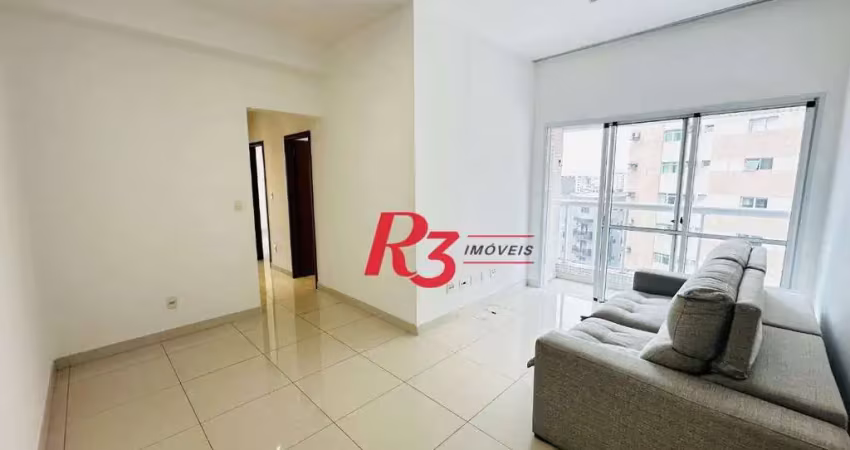Apartamento com 3 dormitórios para alugar, 93 m² por r$ 7.465,00/mês - boqueirão - santos/sp