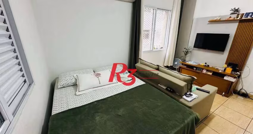 Apartamento com 1 dormitório à venda, 38 m² por r$ 300.000,00 - josé menino - santos/sp