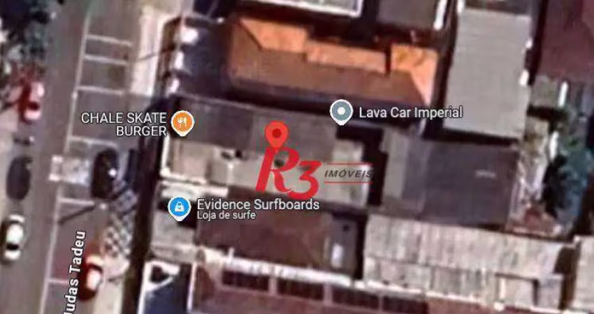 Terreno à venda, 272 m² por r$ 850.000,00 - marapé - santos/sp