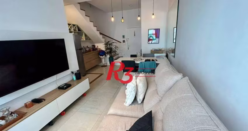 Apartamento no loft santos com 2 dormitórios à venda, 83 m² por r$ 800.000 - gonzaga - santos/sp